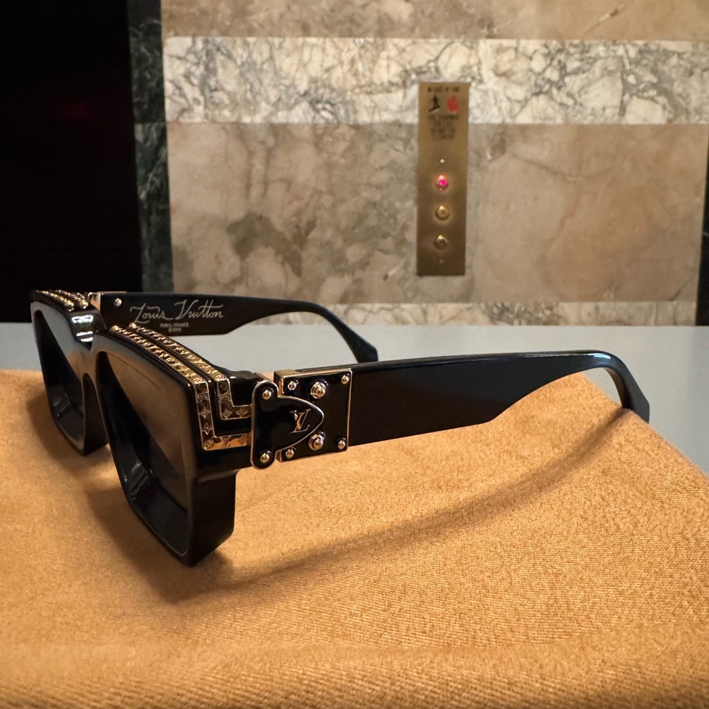 Louis Vuitton Millionaires 1.1 Designer Sunglasses with Gold Detail